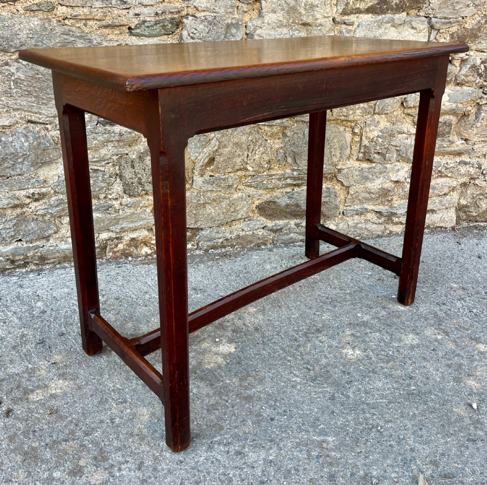 Antique Oak Console Table View IX
