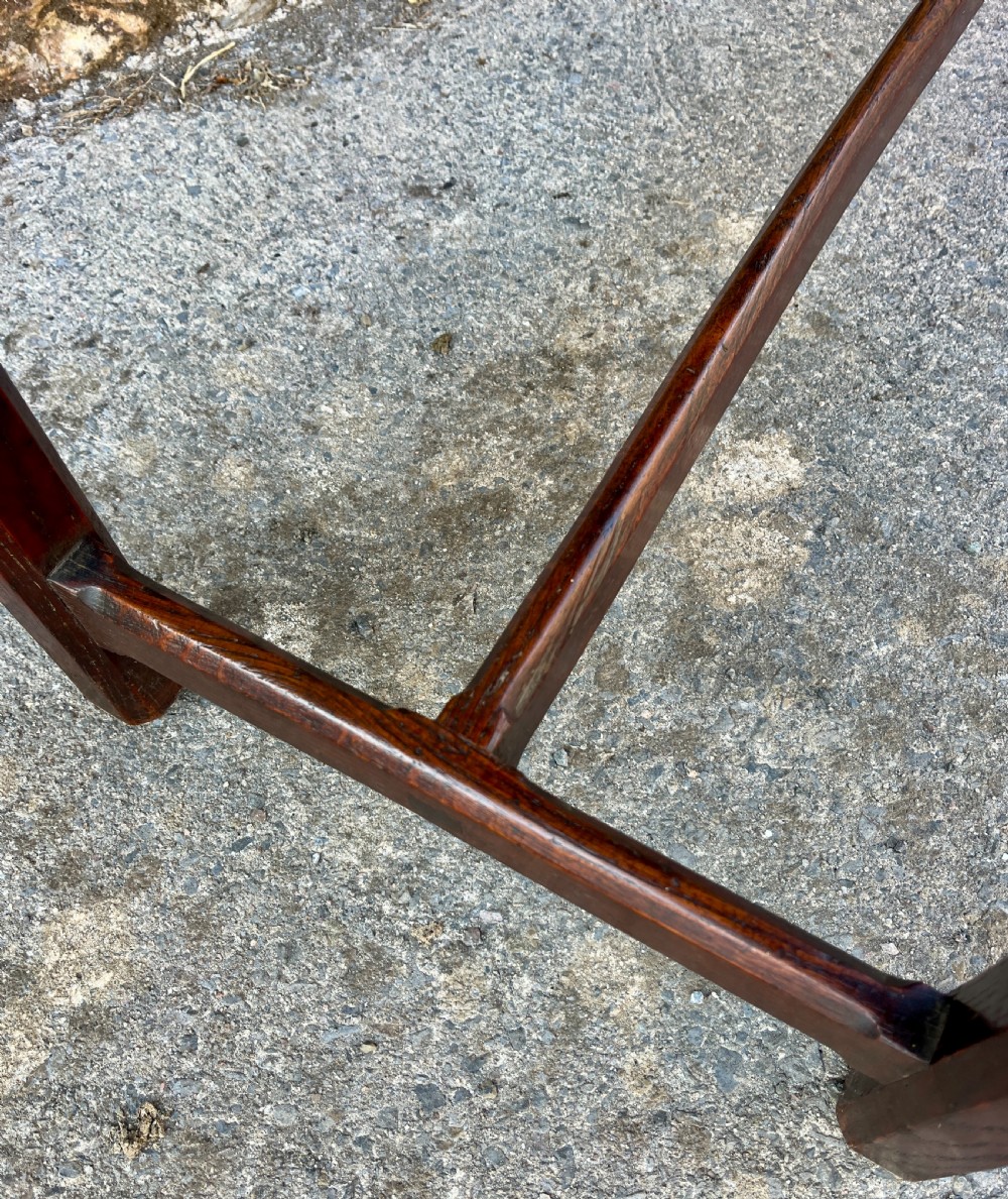 Antique Oak Console Table View XII