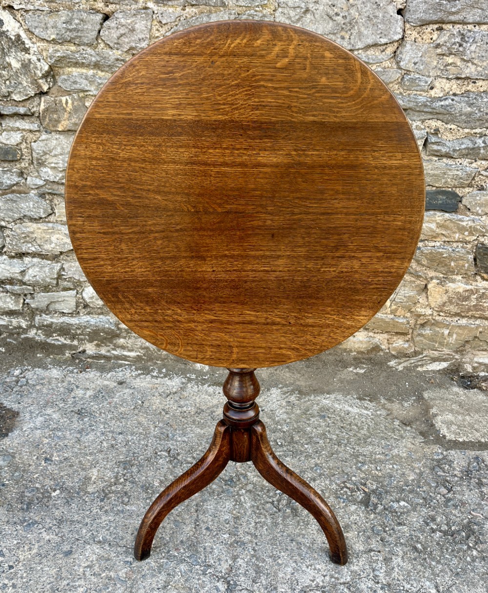 Georgian Oak Tilt Top Wine Table View V