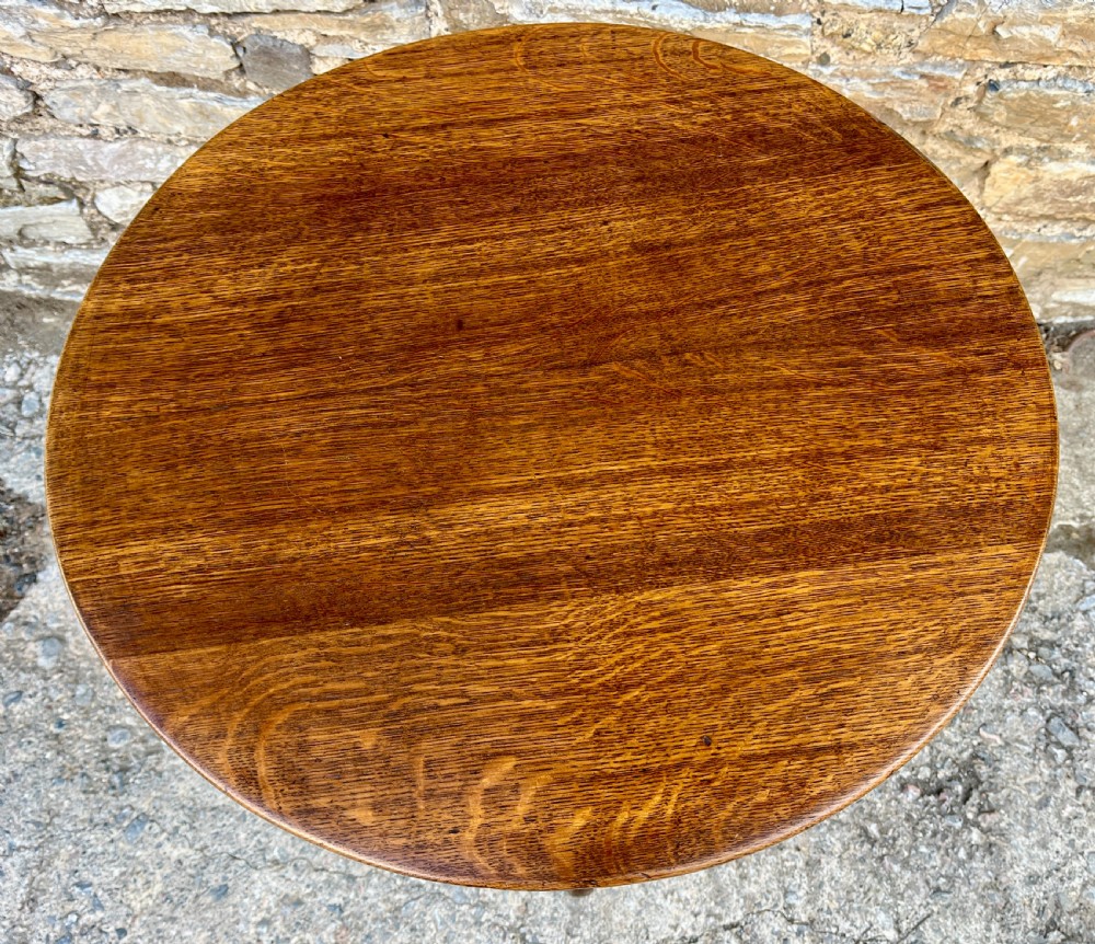 Georgian Oak Tilt Top Wine Table View VI