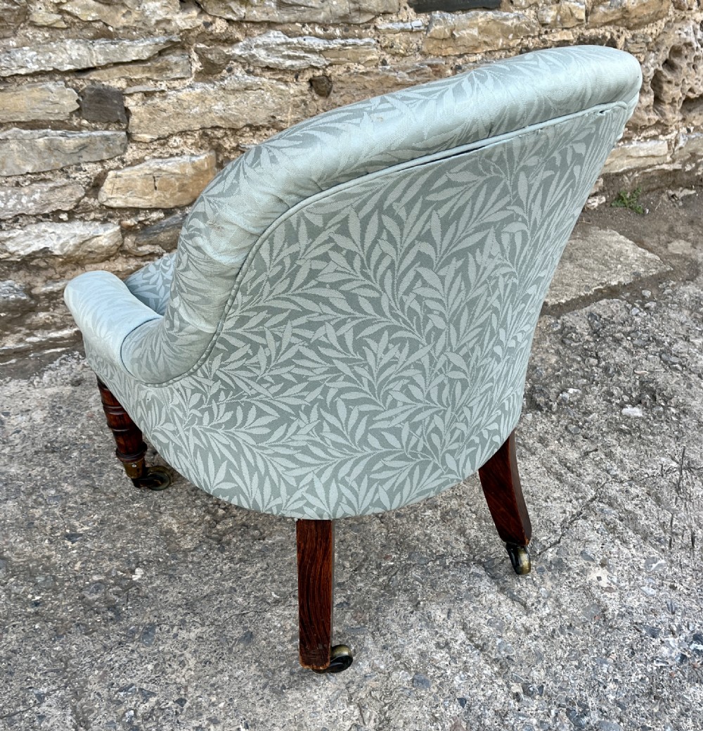 Small Victorian Button Back Nursing Chair View VI