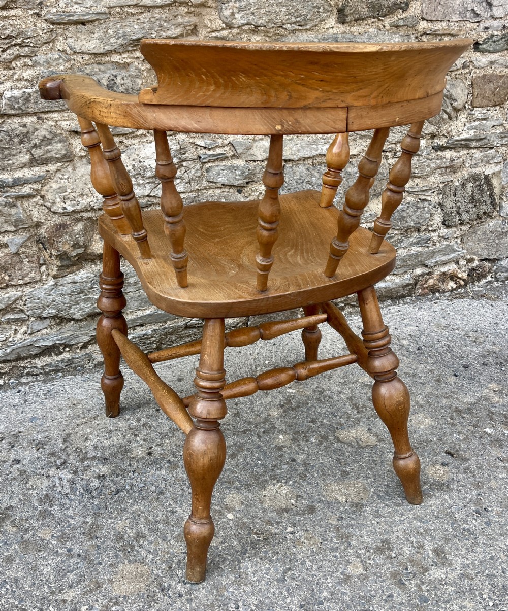 Antique Elm Captains Chair View VIII
