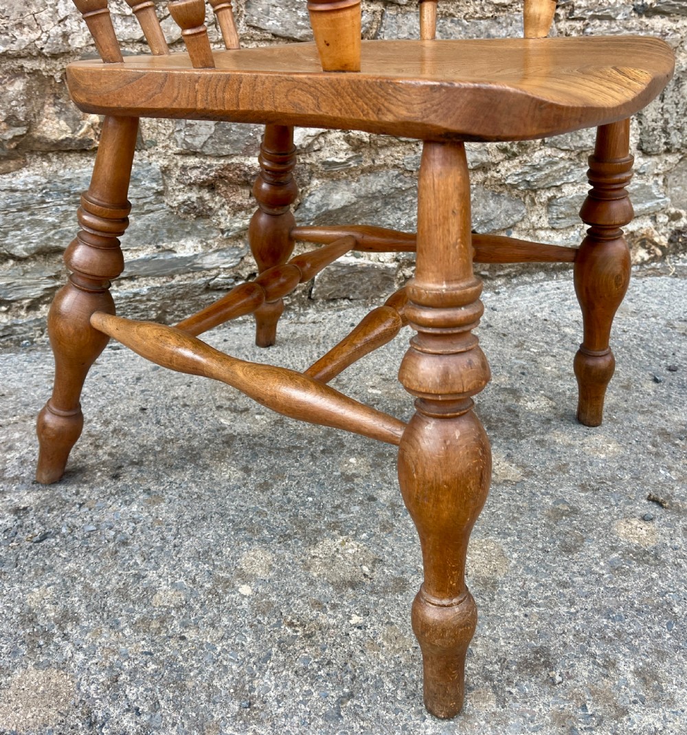Antique Elm Captains Chair View XI