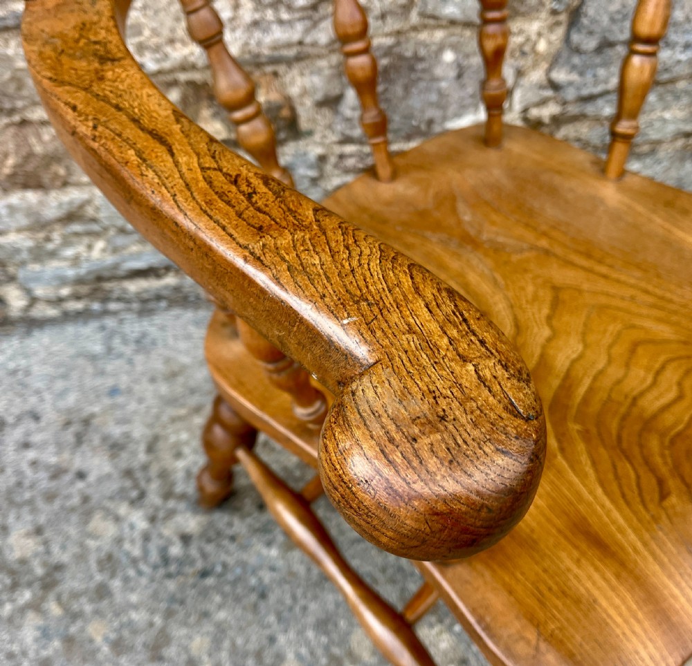 Antique Elm Captains Chair View XII