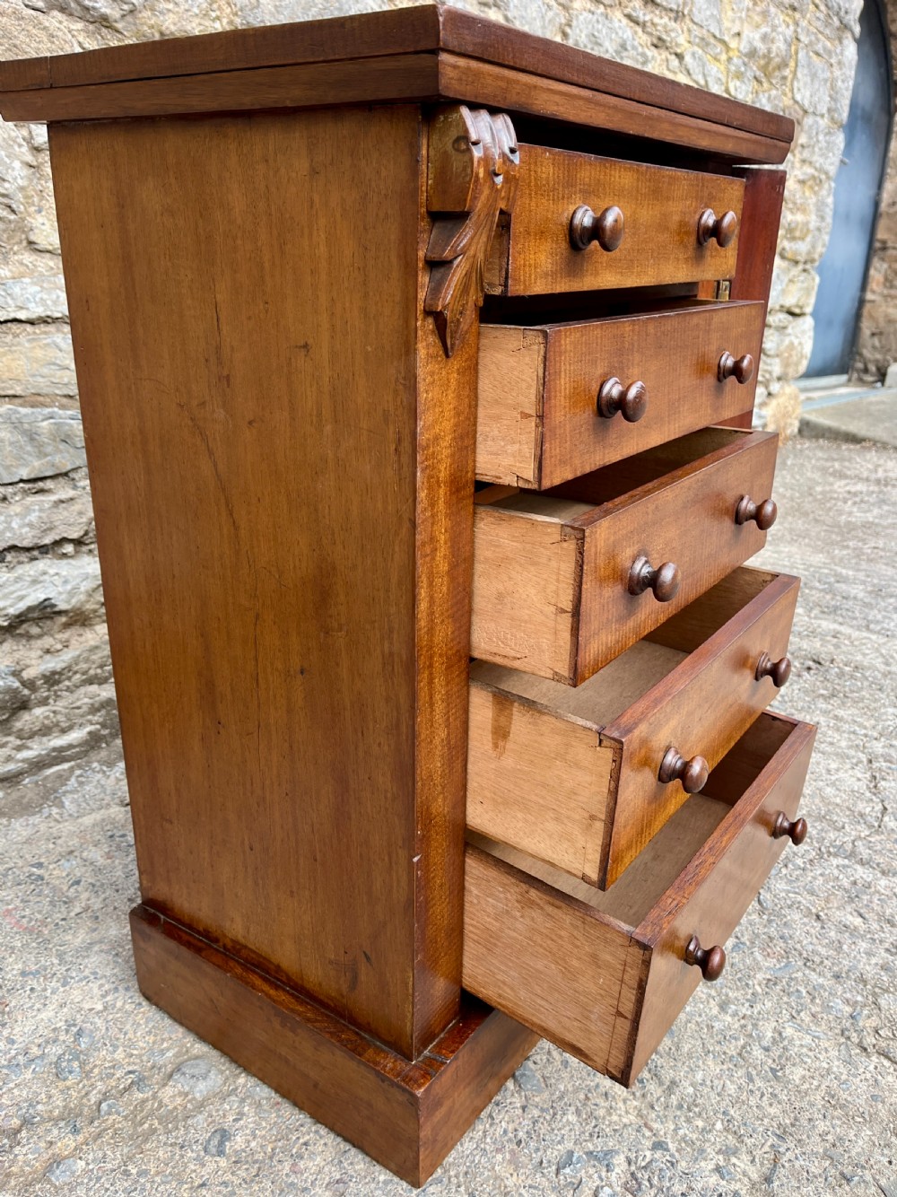 Antique Mahogany Wellington Chest View VIII