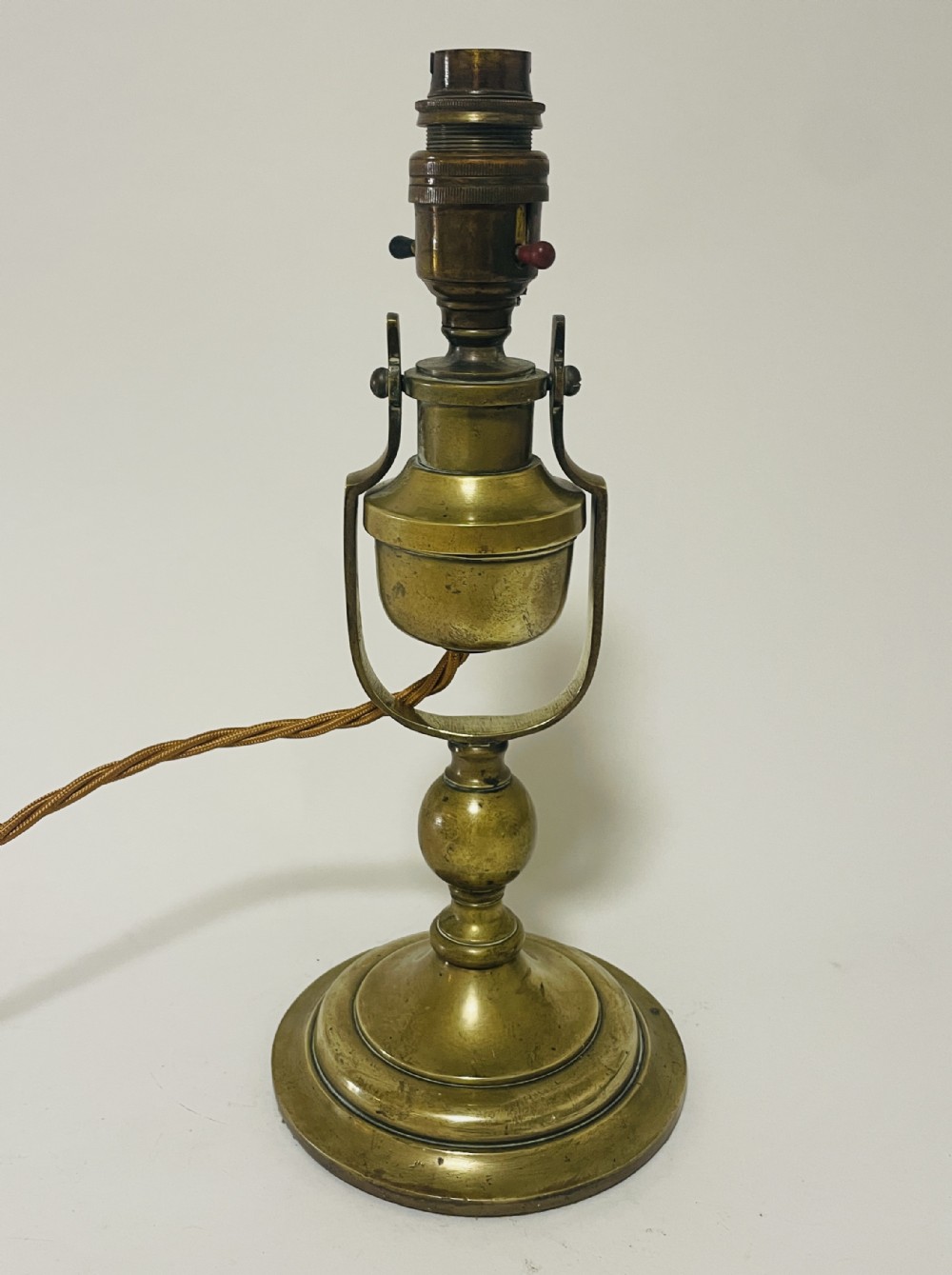 Antique Brass Ship's Gimbal Lamp