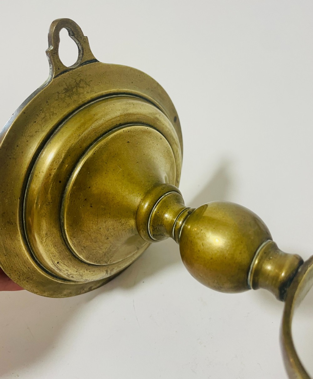 Antique Brass Ship's Gimbal Lamp View X