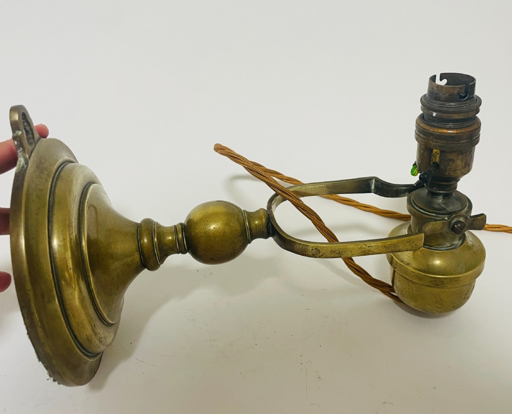 Antique Brass Ship's Gimbal Lamp View XIII