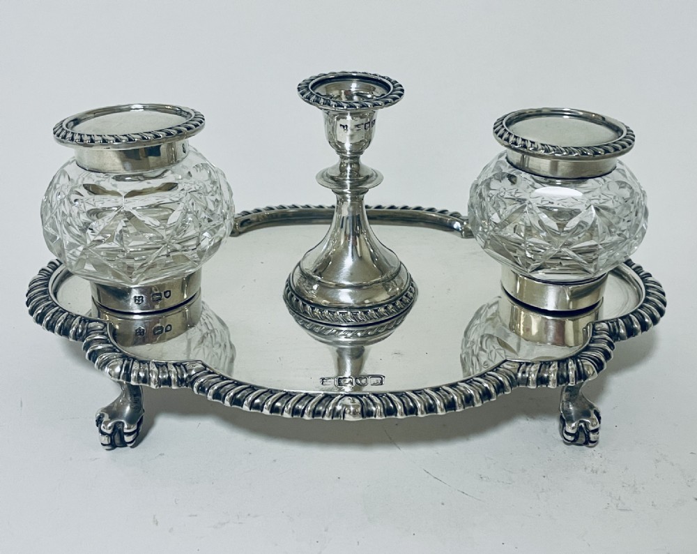 Victorian Silver Desk Stand