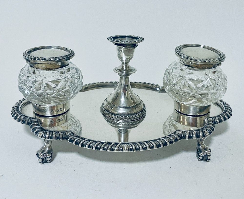 Victorian Silver Desk Stand View VIII