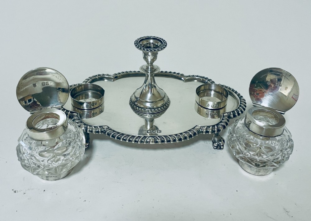 Victorian Silver Desk Stand View XI