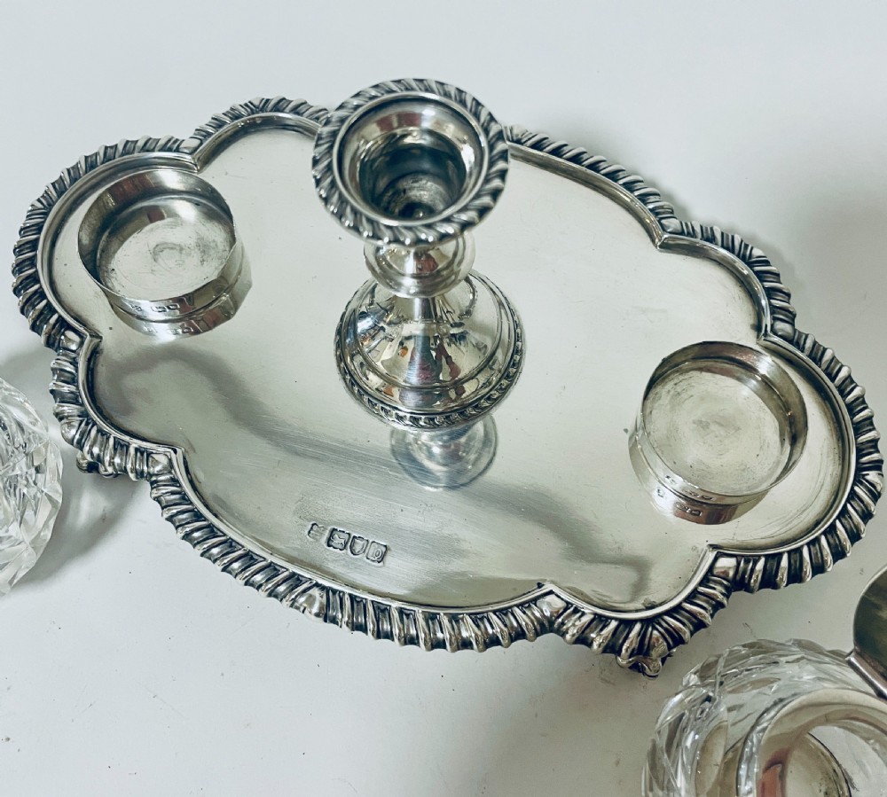 Victorian Silver Desk Stand View XII