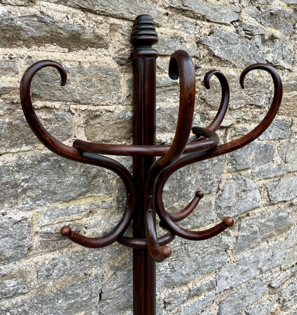 Antique Bentwood Demi-Lune Hat and Coat Stand View III