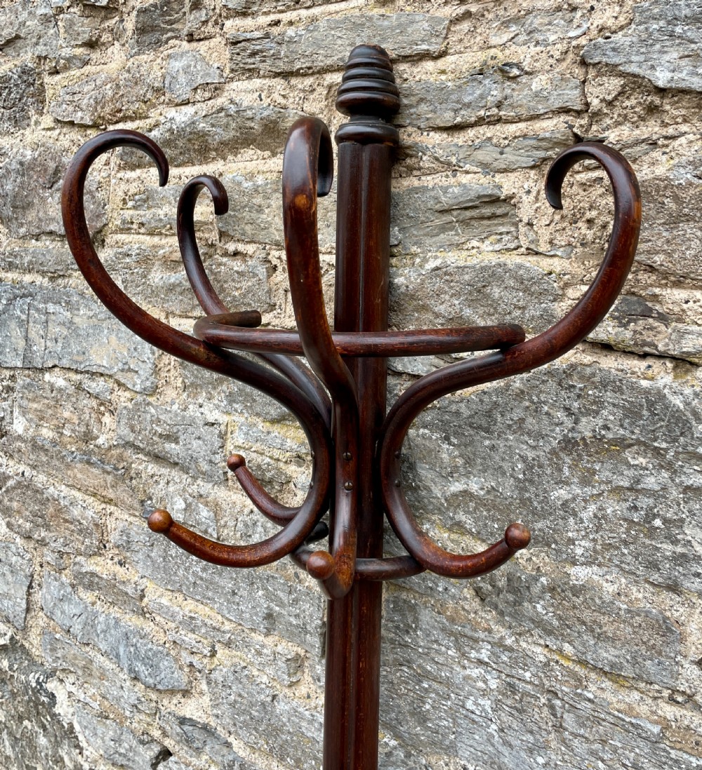 Antique Bentwood Demi-Lune Hat and Coat Stand View IV