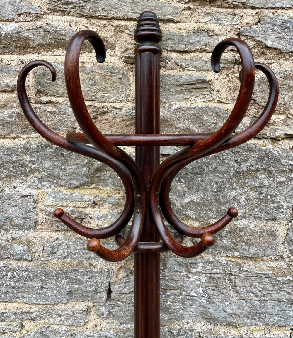 Antique Bentwood Demi-Lune Hat and Coat Stand View X