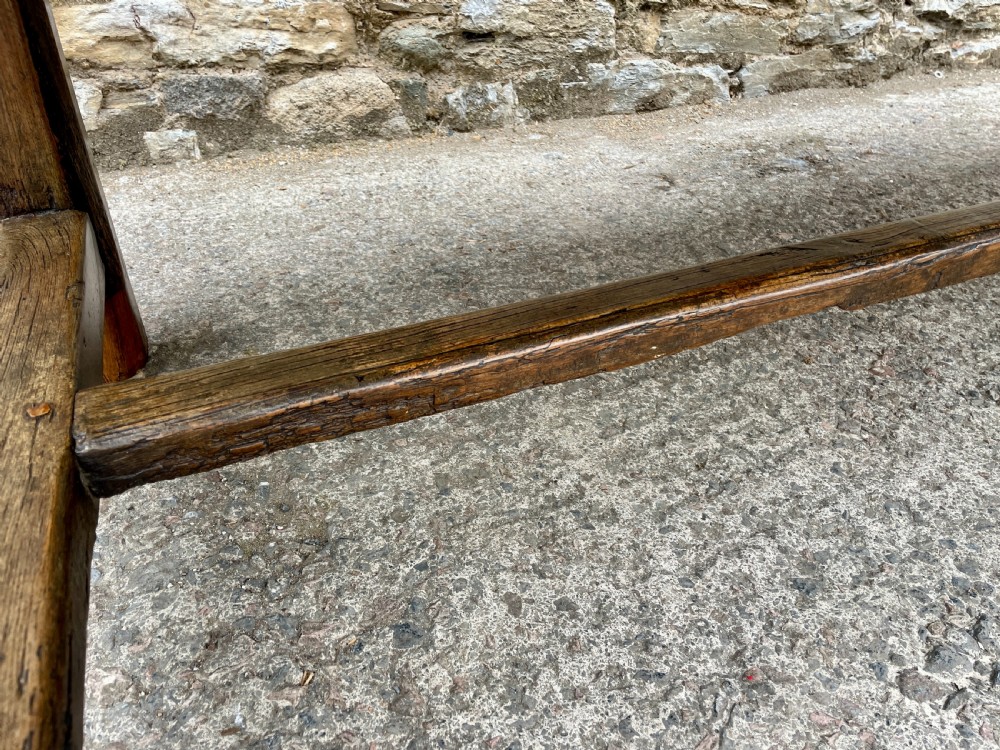 Large Antique French Cherrywood Farmhouse Table View X