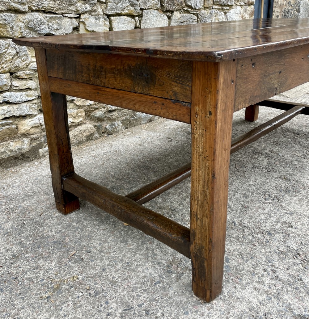 Large Antique French Cherrywood Farmhouse Table View XIV