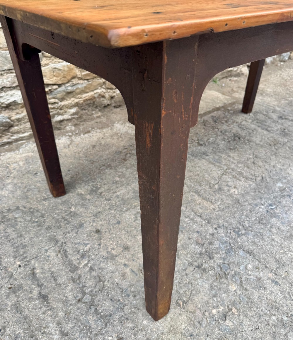 Antique Pine Farmhouse Table View VI