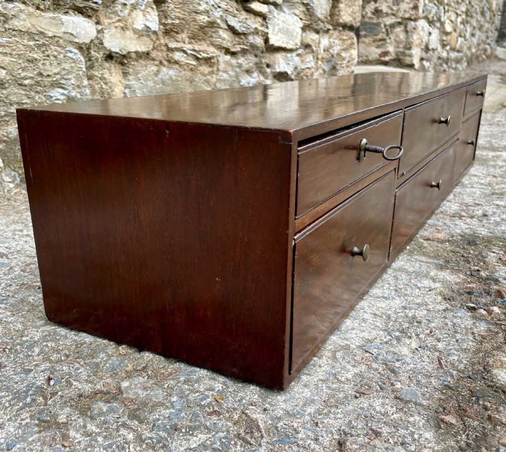 Antique Mahogany Bank of Drawers View IV
