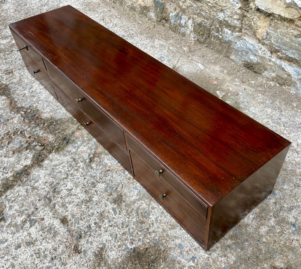 Antique Mahogany Bank of Drawers View VI