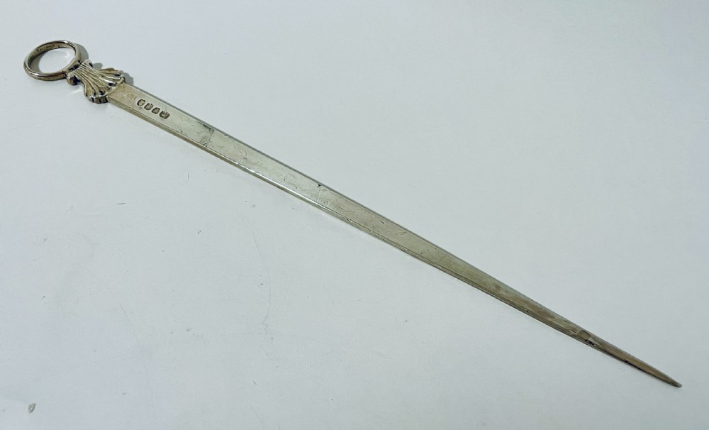 Georgian Silver Meat Skewer View IV