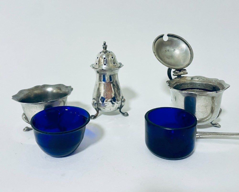 Antique 3-Piece Silver Cruet Set View VII