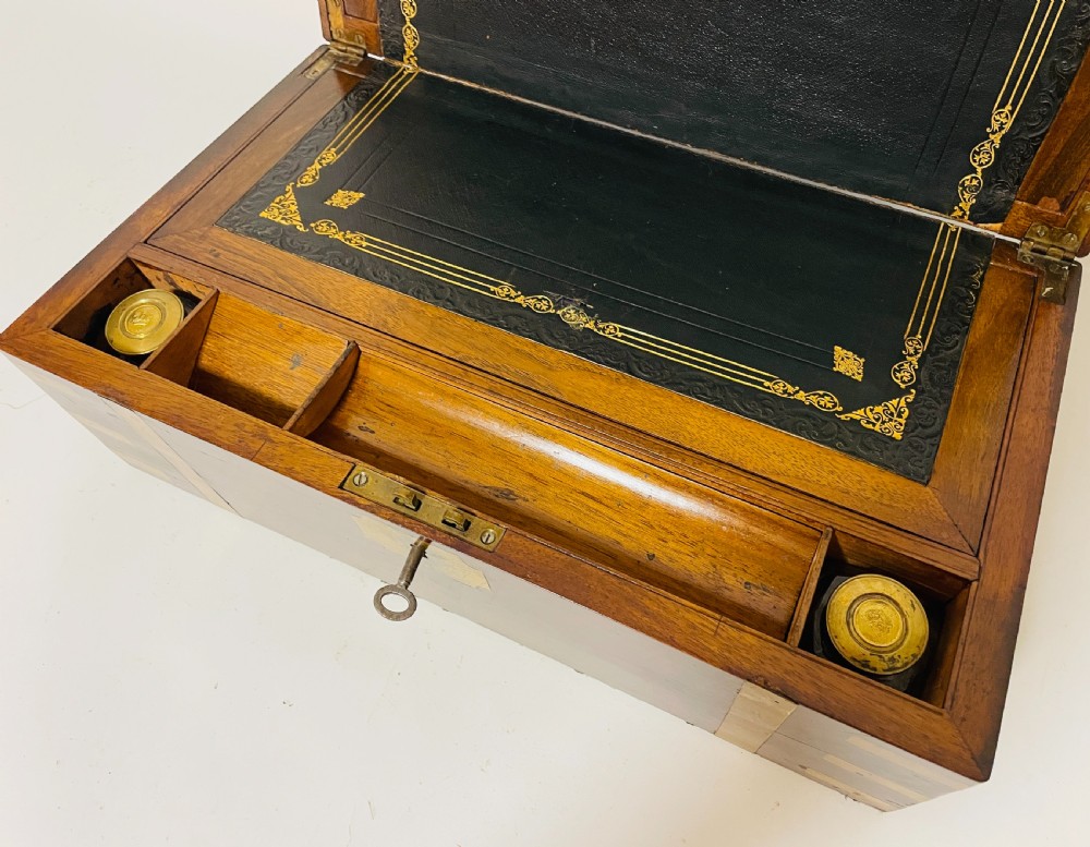 Victorian Rosewood Writing Slope with Secret Drawers View II