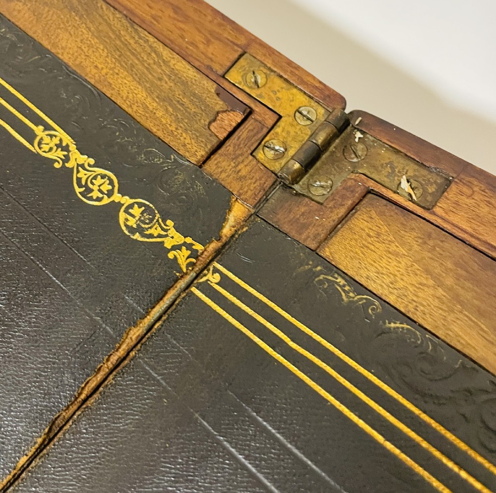 Victorian Rosewood Writing Slope with Secret Drawers View XV