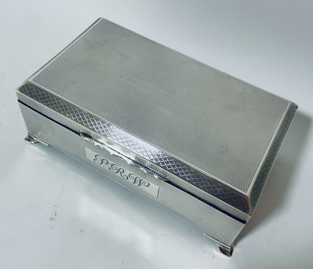 Antique Silver Cigarette Box View II