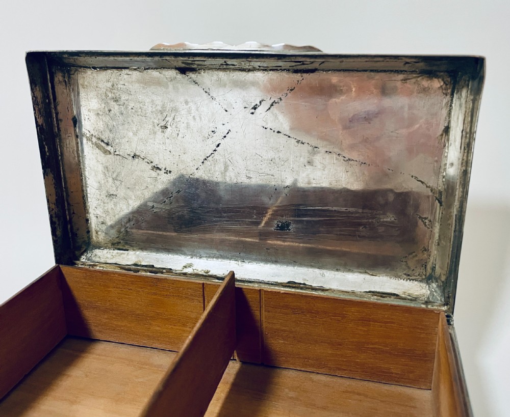 Antique Silver Cigarette Box View XI