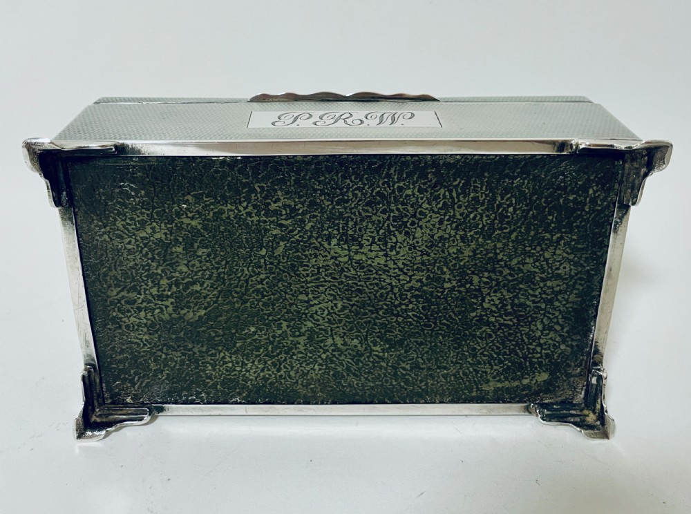 Antique Silver Cigarette Box View XII