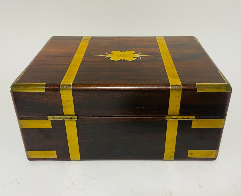 Victorian Rosewood Silver Plated Vanity Box View VI
