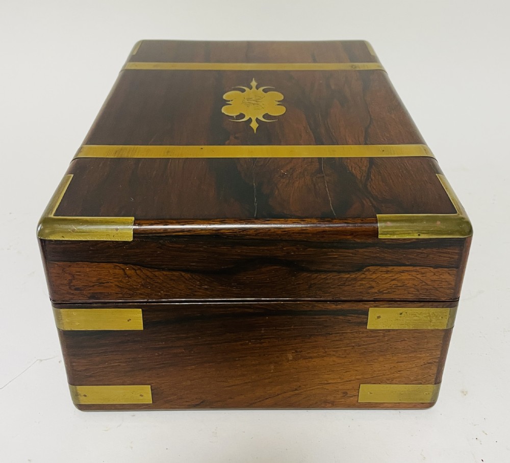 Victorian Rosewood Silver Plated Vanity Box View VIII