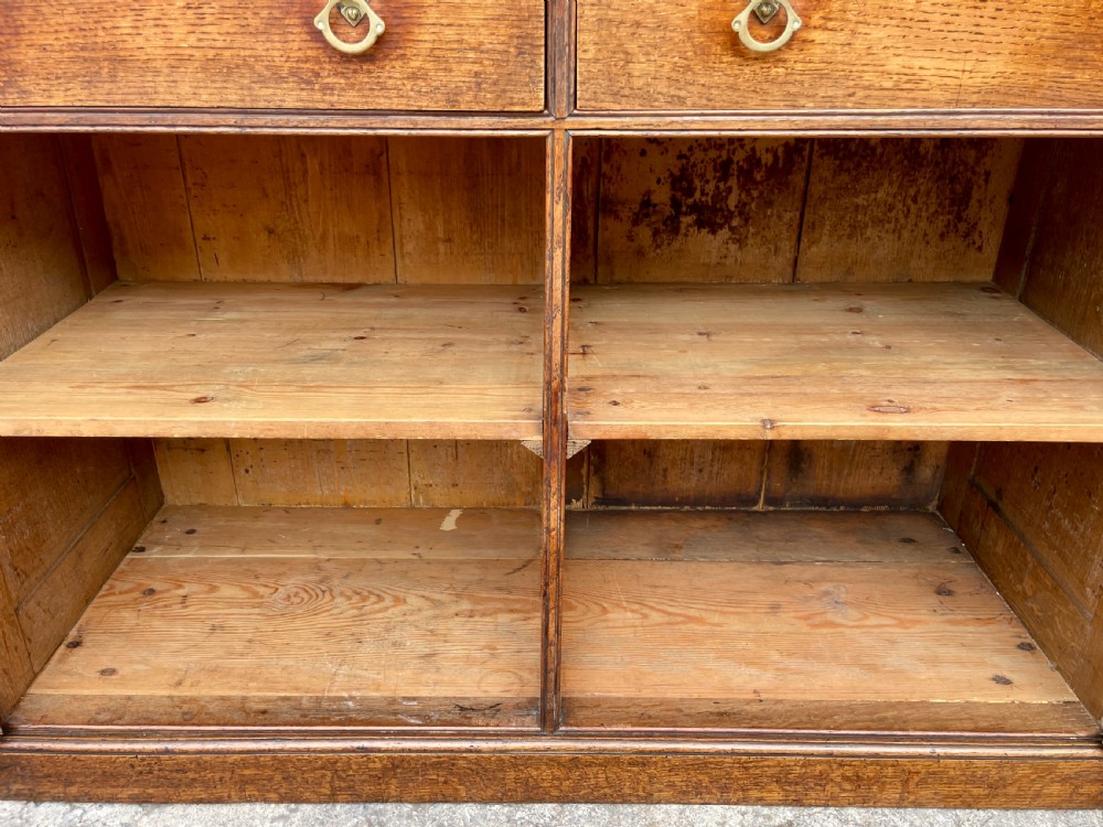 Victorian Oak Glazed Dresser View X