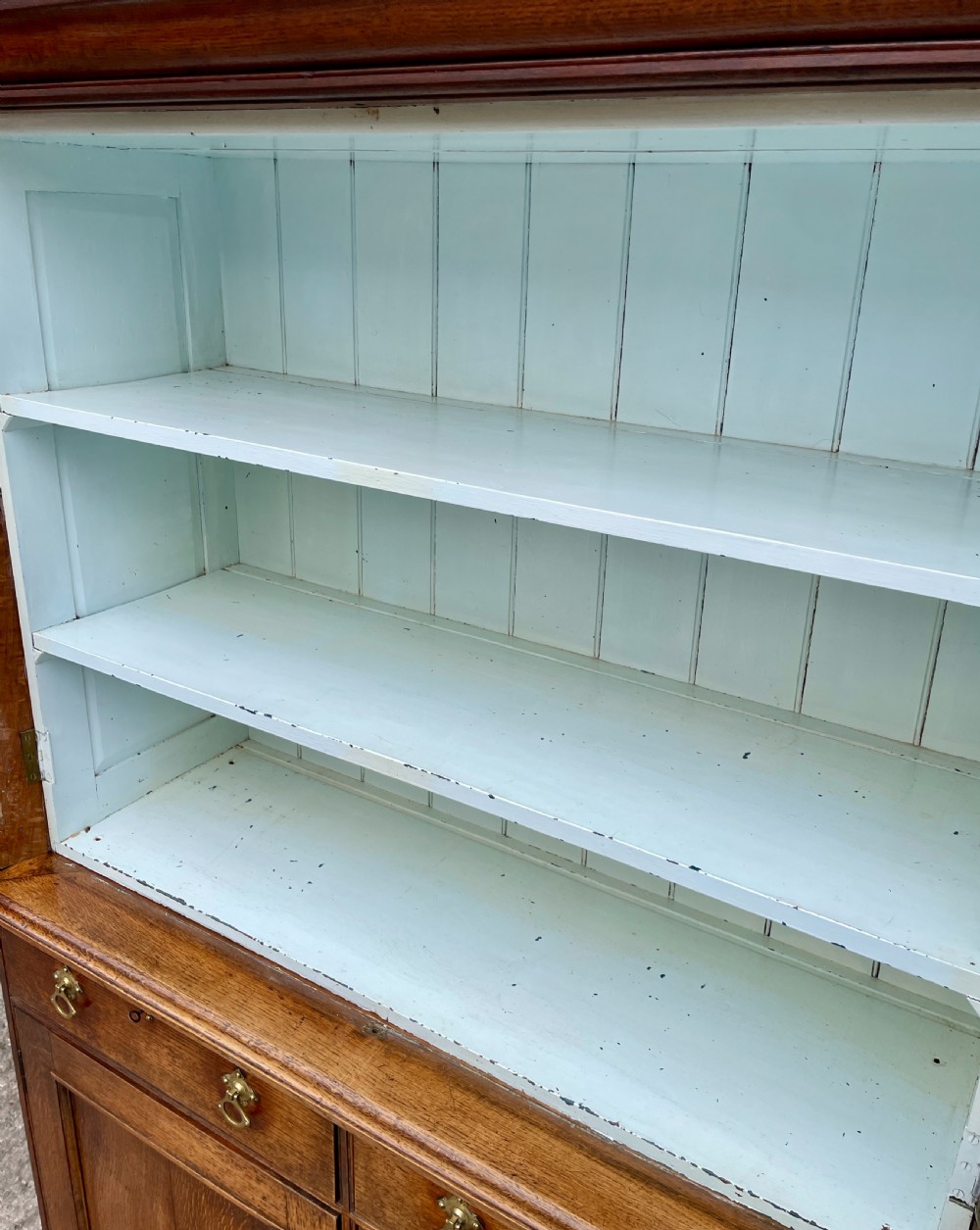 Victorian Oak Glazed Dresser View XIII