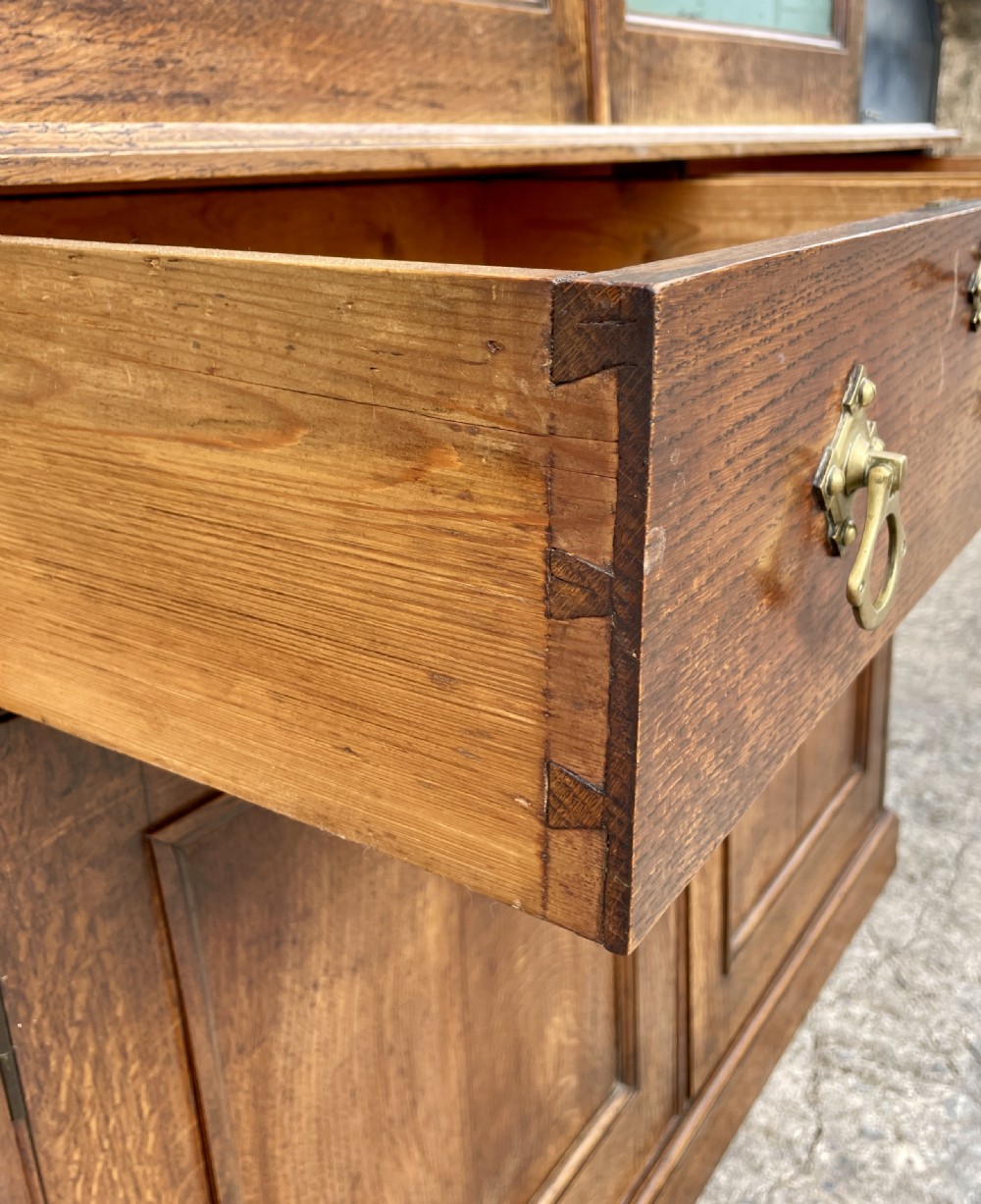 Victorian Oak Glazed Dresser View XV