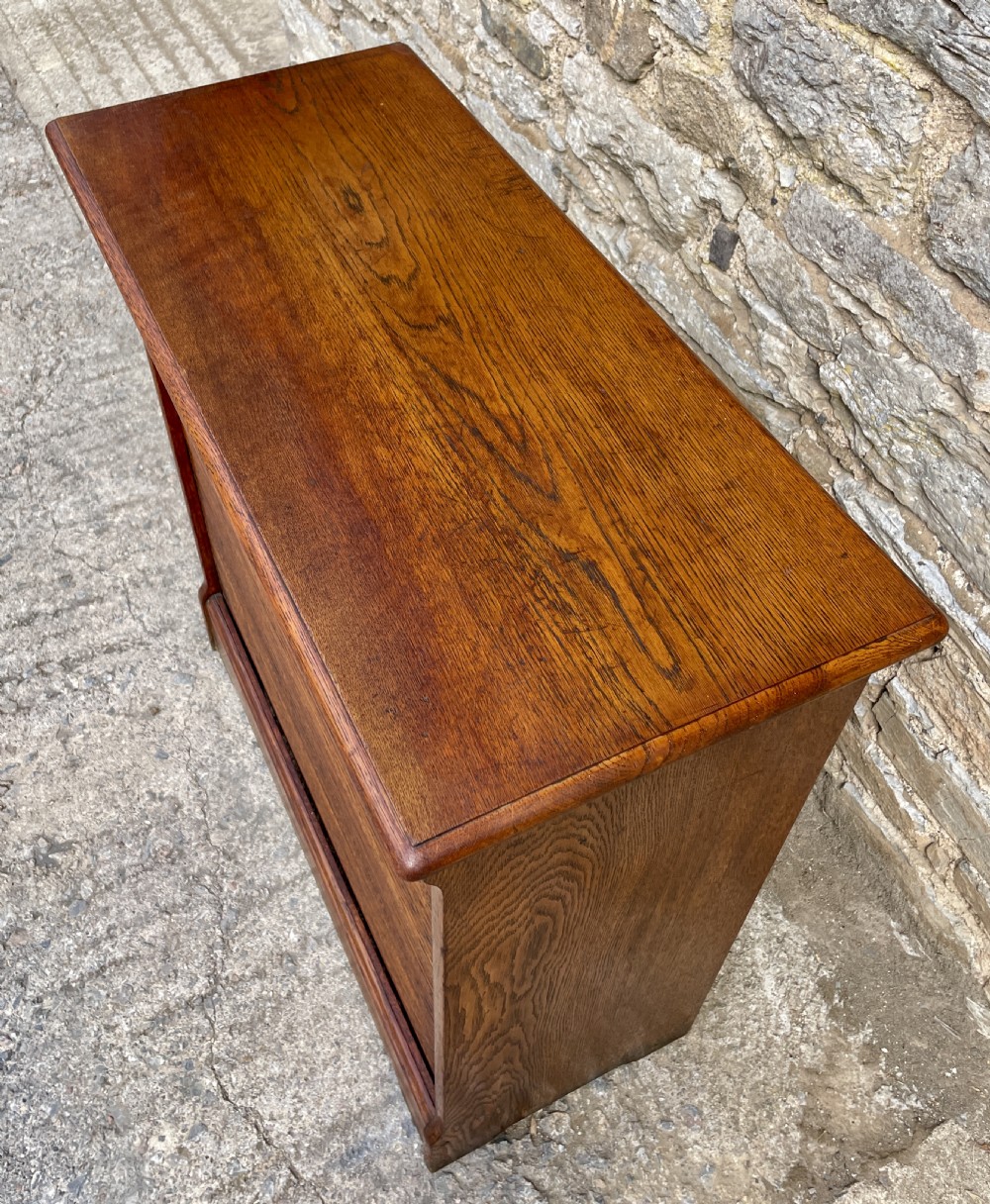 Antique Oak Tambour Filing Cabinet View VIII