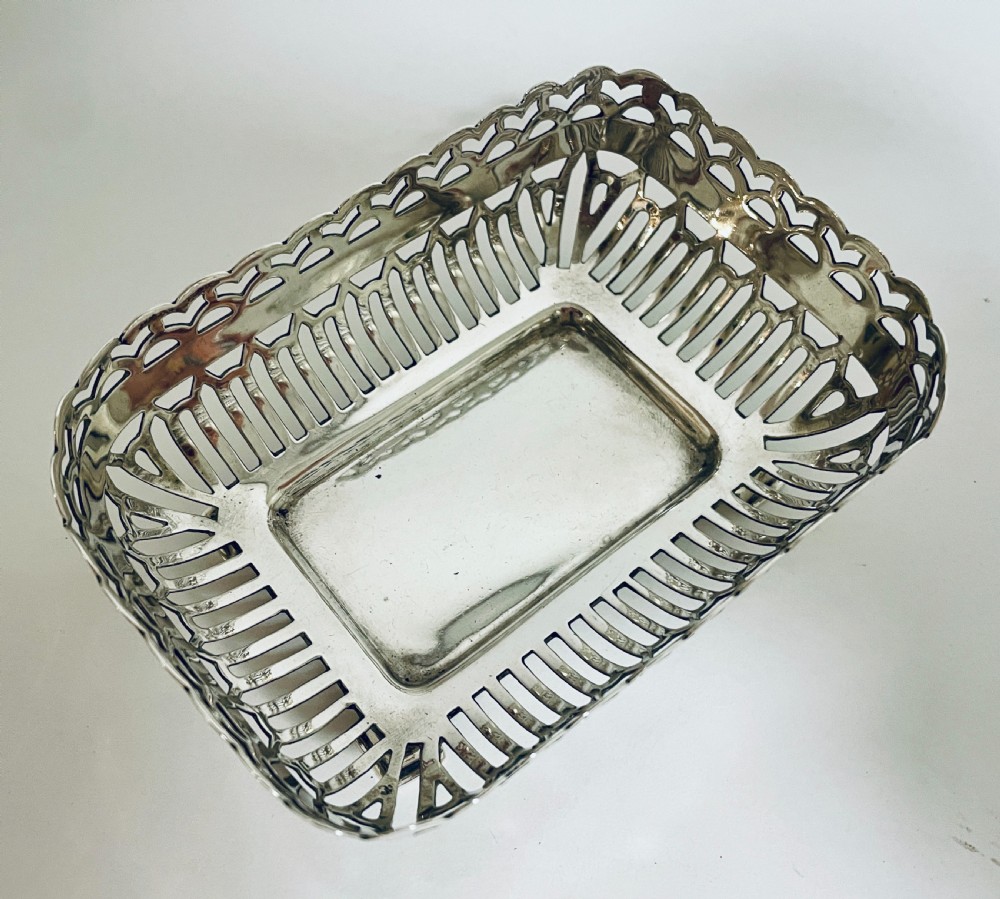 Antique Silver Bonbon Dish View IX