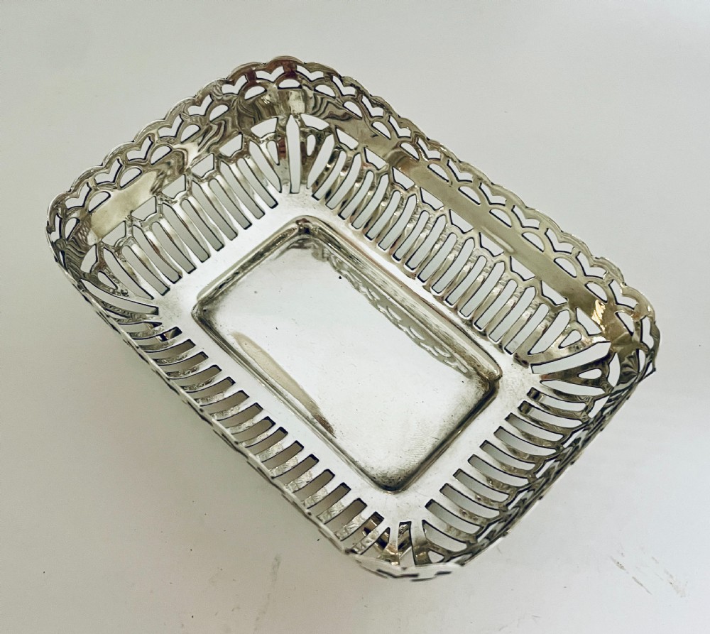 Antique Silver Bonbon Dish View XI
