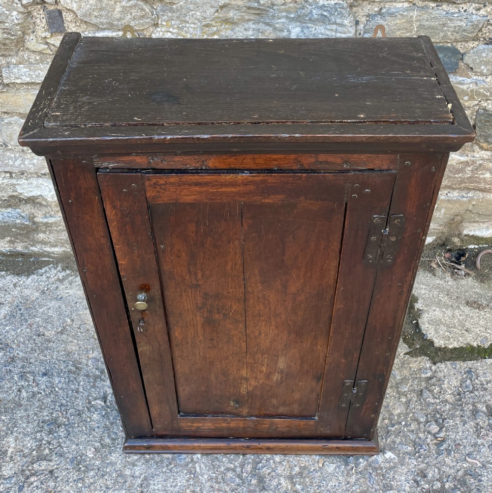 Georgian Oak Wall Cupboard View II