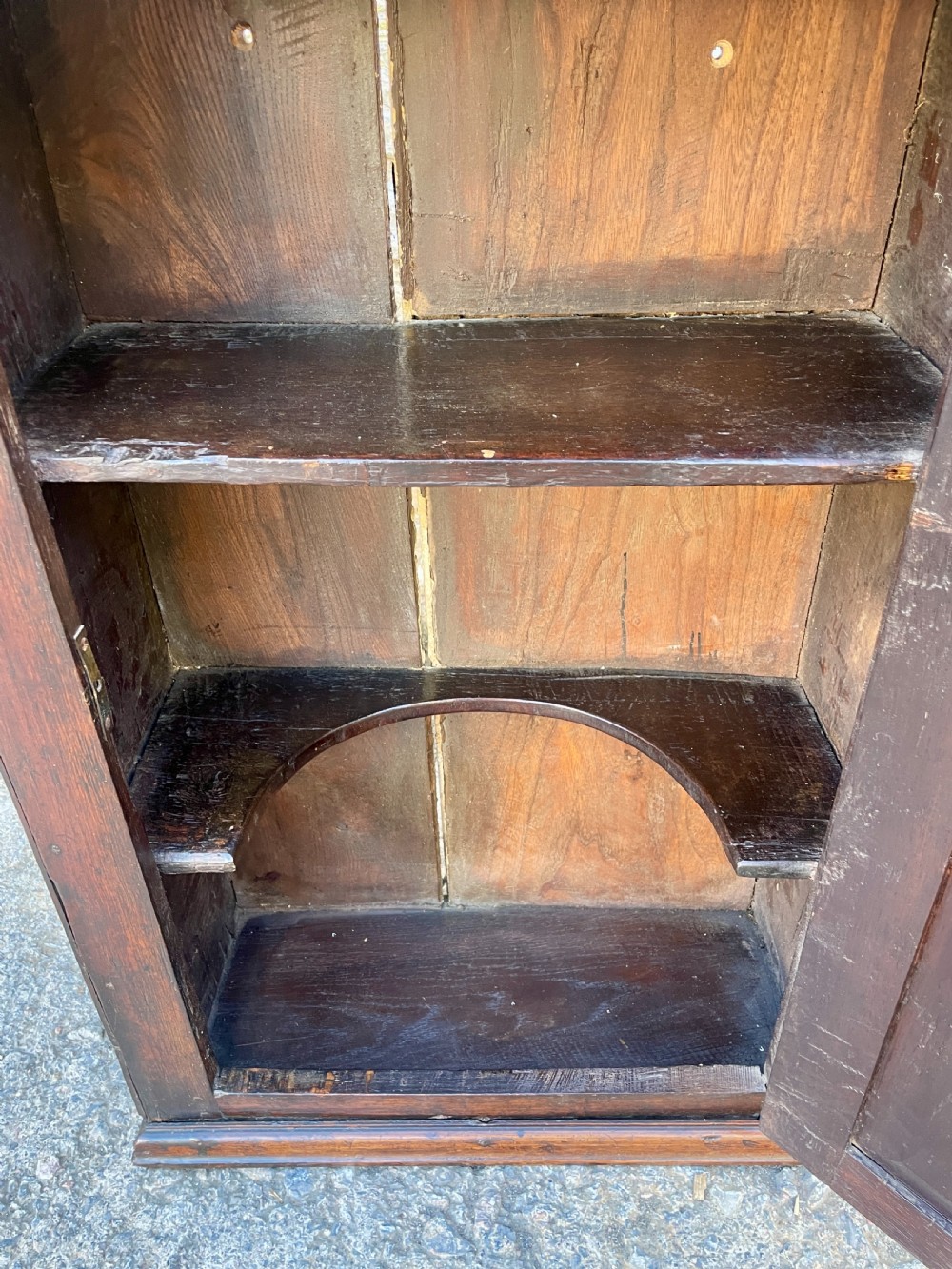 Georgian Oak Wall Cupboard View IX