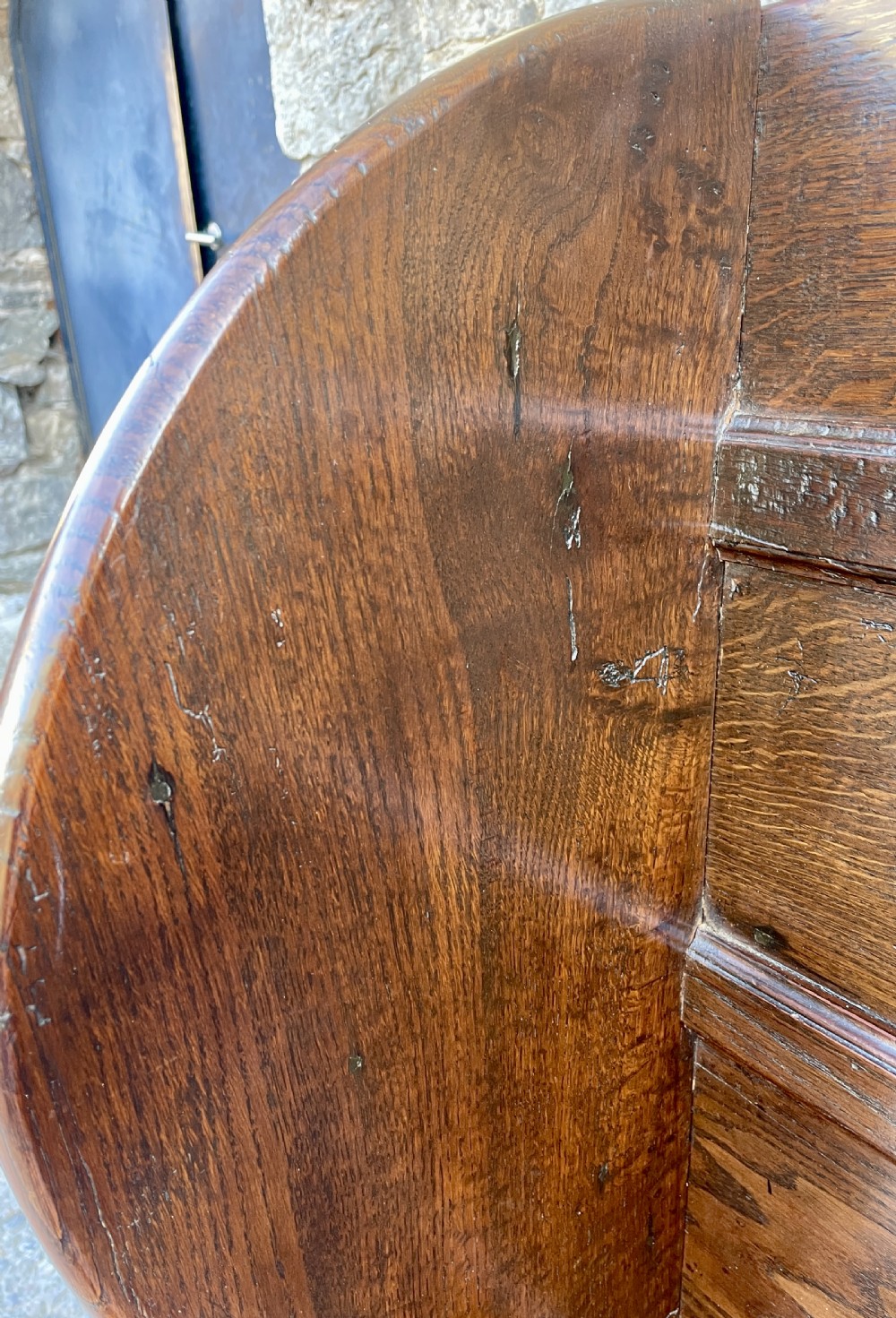 Antique Oak Box Settle View XVI
