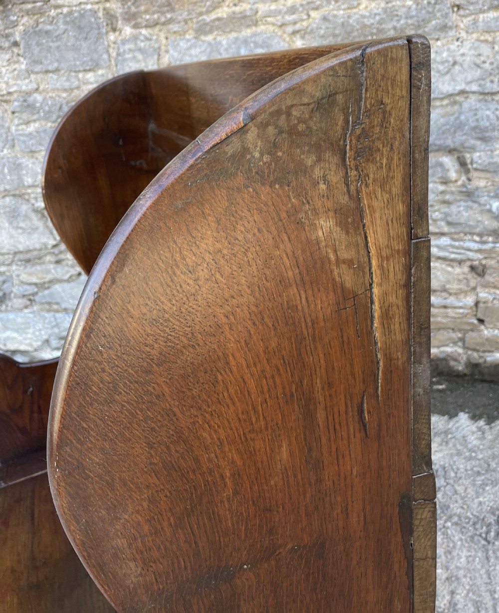 Antique Oak Box Settle View XXIV