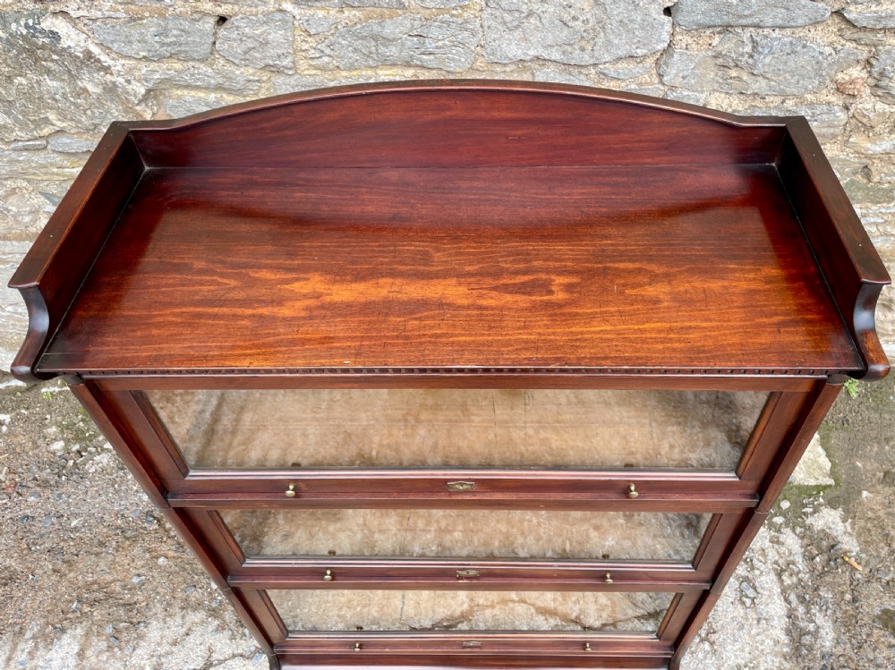 Antique Mahogany LEBUS Stacking Bookcase View V