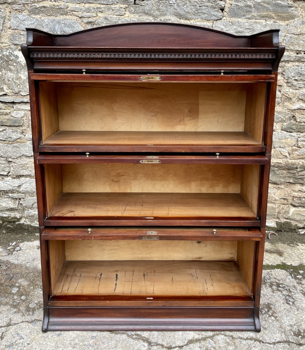 Antique Mahogany LEBUS Stacking Bookcase View IX