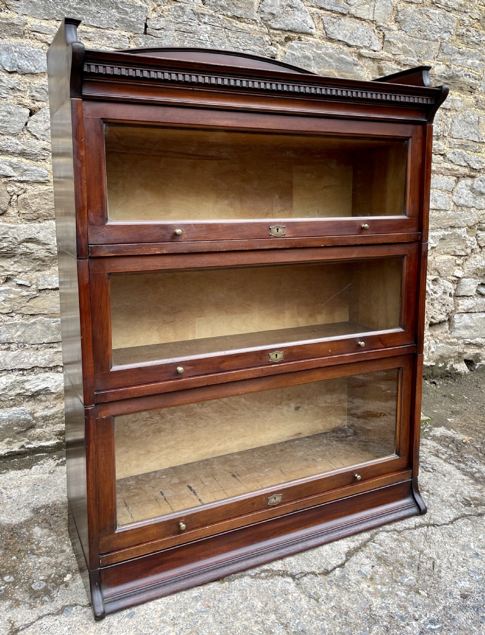 Antique Mahogany LEBUS Stacking Bookcase View XV