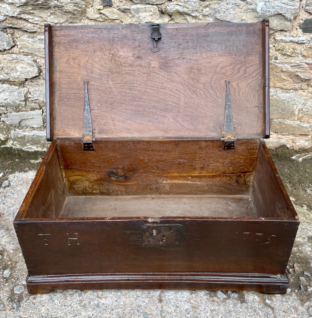 18th Century Oak Bible Box
 View III