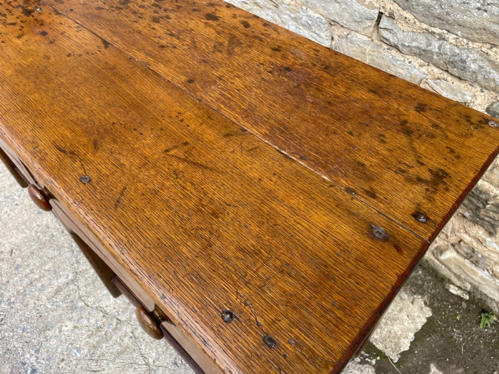 Antique Oak Potboard Dresser Base View V