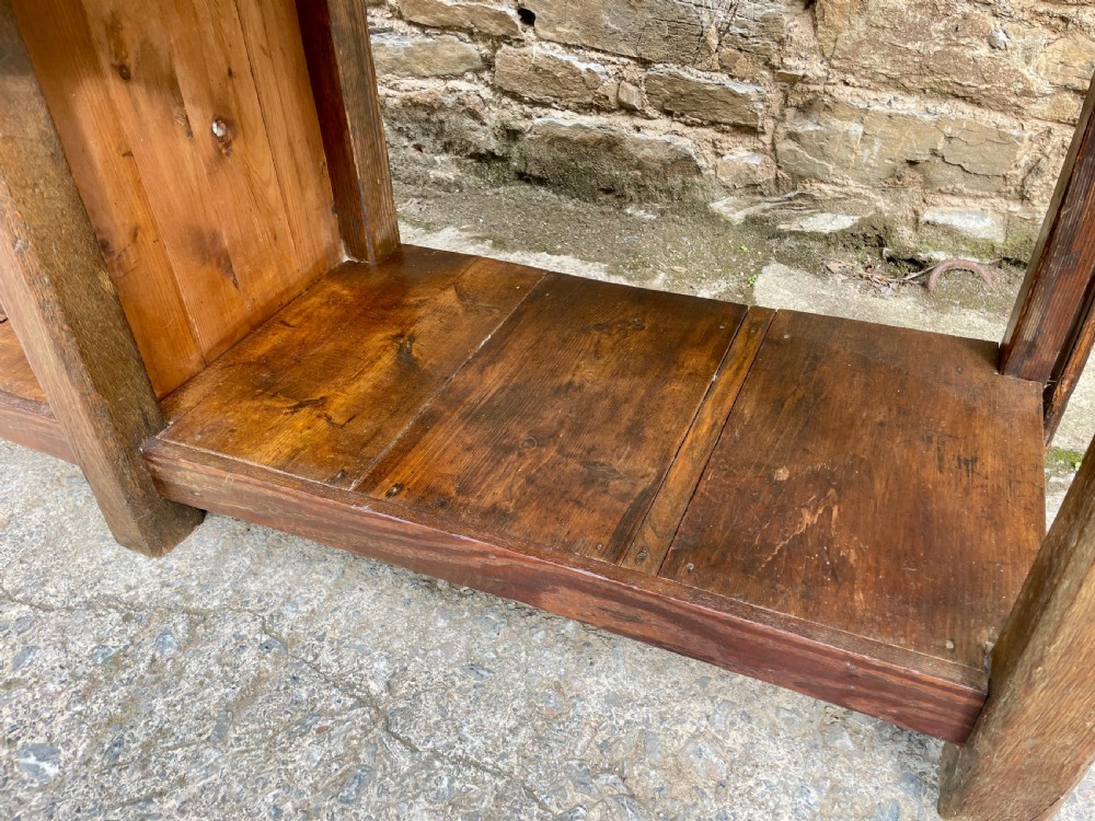 Antique Oak Potboard Dresser Base View X