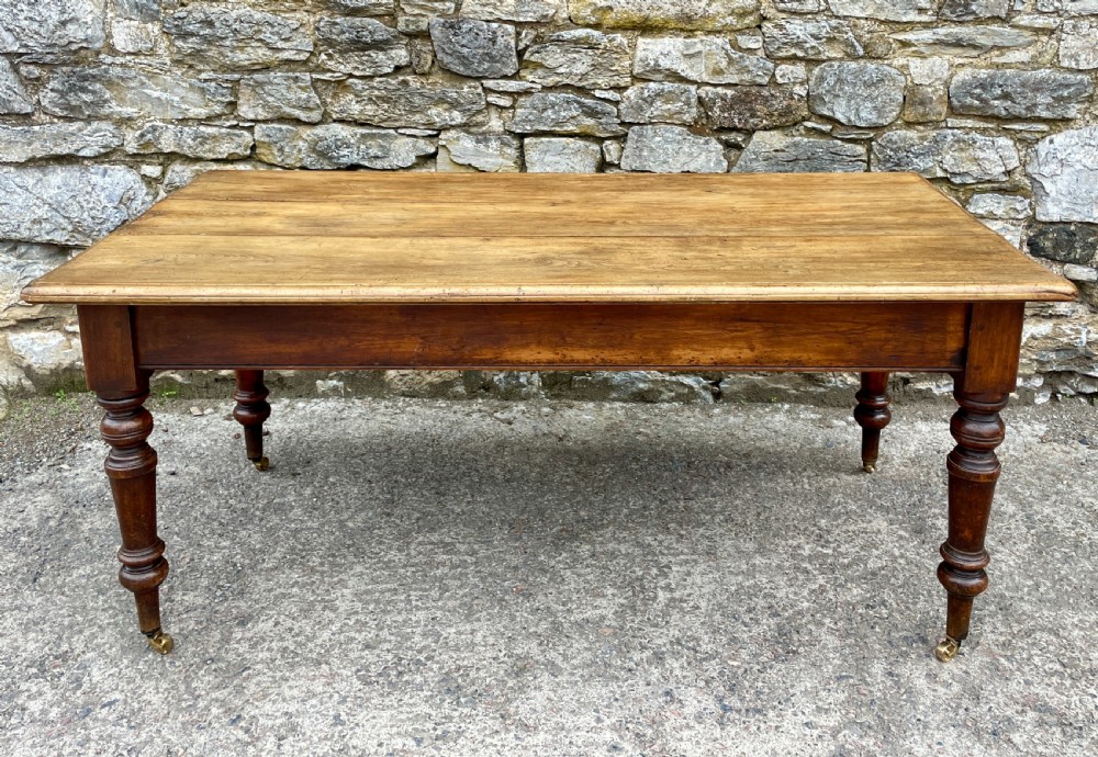 Victorian Oak and Ash Farmhouse Table